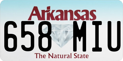 AR license plate 658MIU