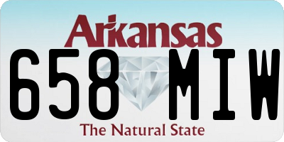AR license plate 658MIW