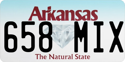 AR license plate 658MIX