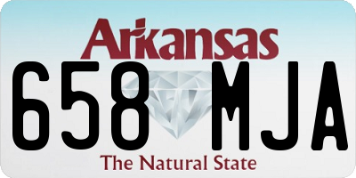 AR license plate 658MJA