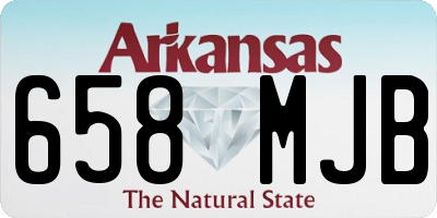 AR license plate 658MJB