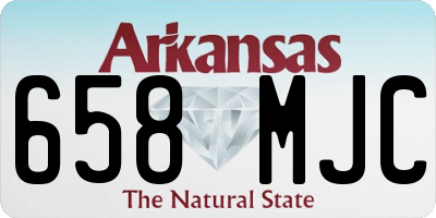 AR license plate 658MJC