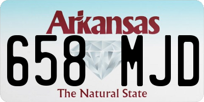 AR license plate 658MJD