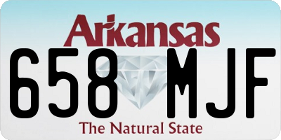 AR license plate 658MJF