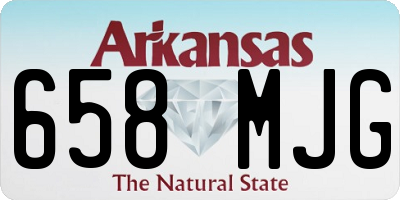 AR license plate 658MJG
