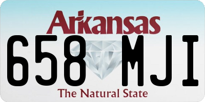 AR license plate 658MJI