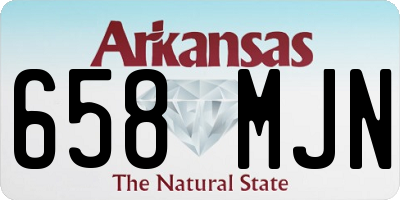 AR license plate 658MJN