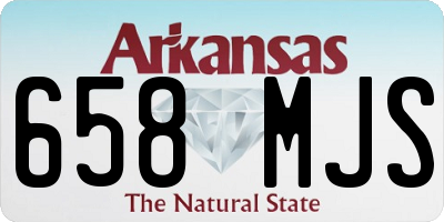 AR license plate 658MJS