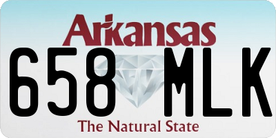 AR license plate 658MLK
