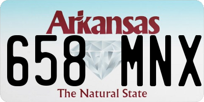 AR license plate 658MNX