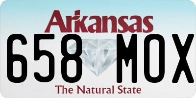 AR license plate 658MOX