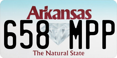 AR license plate 658MPP