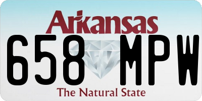 AR license plate 658MPW