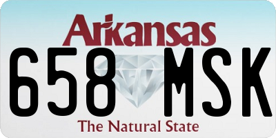 AR license plate 658MSK