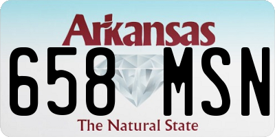 AR license plate 658MSN
