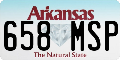 AR license plate 658MSP