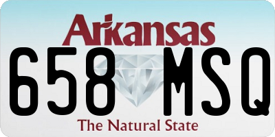 AR license plate 658MSQ