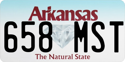 AR license plate 658MST