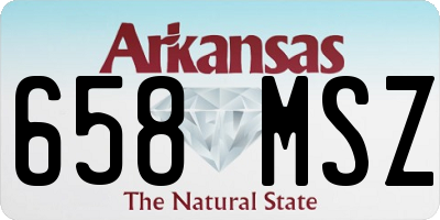 AR license plate 658MSZ