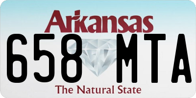 AR license plate 658MTA
