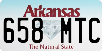 AR license plate 658MTC