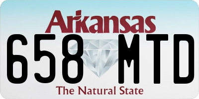 AR license plate 658MTD