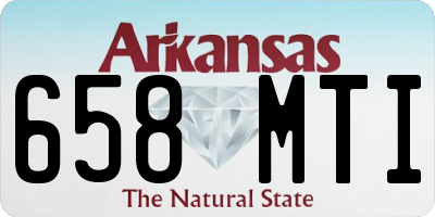 AR license plate 658MTI