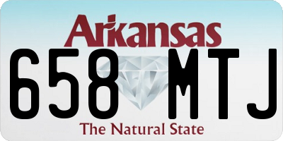 AR license plate 658MTJ