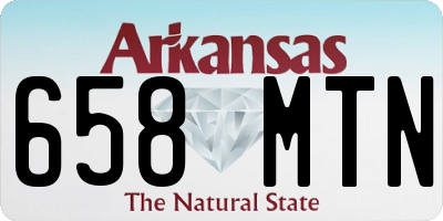 AR license plate 658MTN