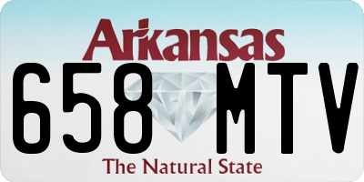 AR license plate 658MTV