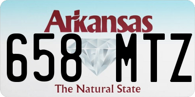 AR license plate 658MTZ