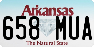 AR license plate 658MUA