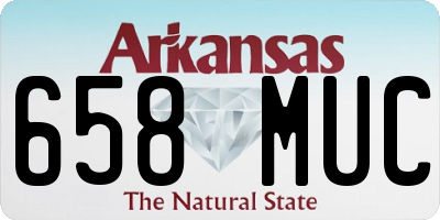 AR license plate 658MUC
