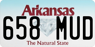 AR license plate 658MUD