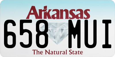 AR license plate 658MUI
