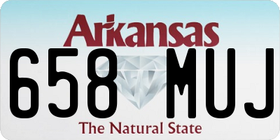 AR license plate 658MUJ