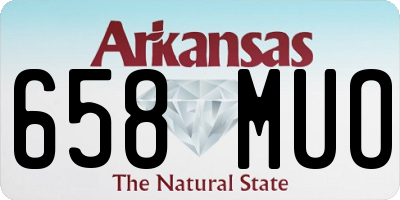 AR license plate 658MUO