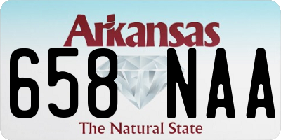 AR license plate 658NAA