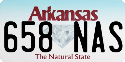 AR license plate 658NAS