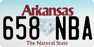 AR license plate 658NBA