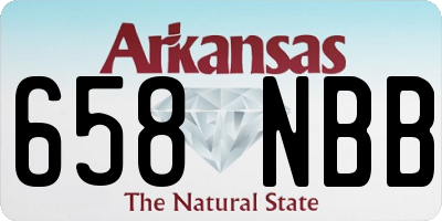 AR license plate 658NBB