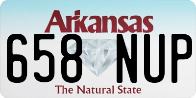 AR license plate 658NUP