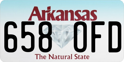 AR license plate 658OFD