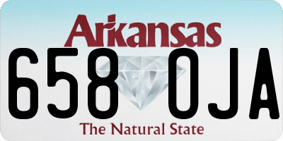 AR license plate 658OJA