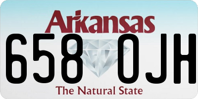 AR license plate 658OJH