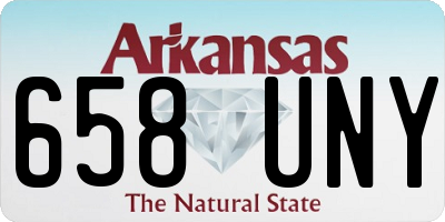 AR license plate 658UNY