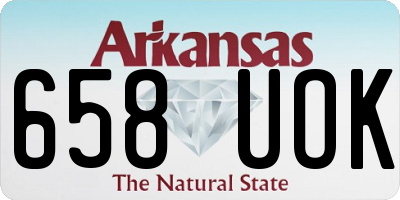 AR license plate 658UOK