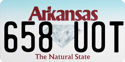 AR license plate 658UOT