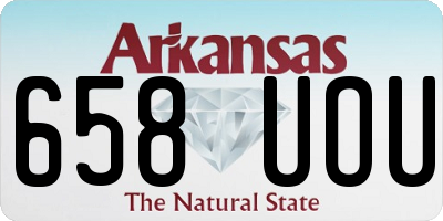 AR license plate 658UOU
