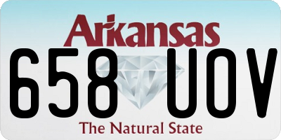 AR license plate 658UOV